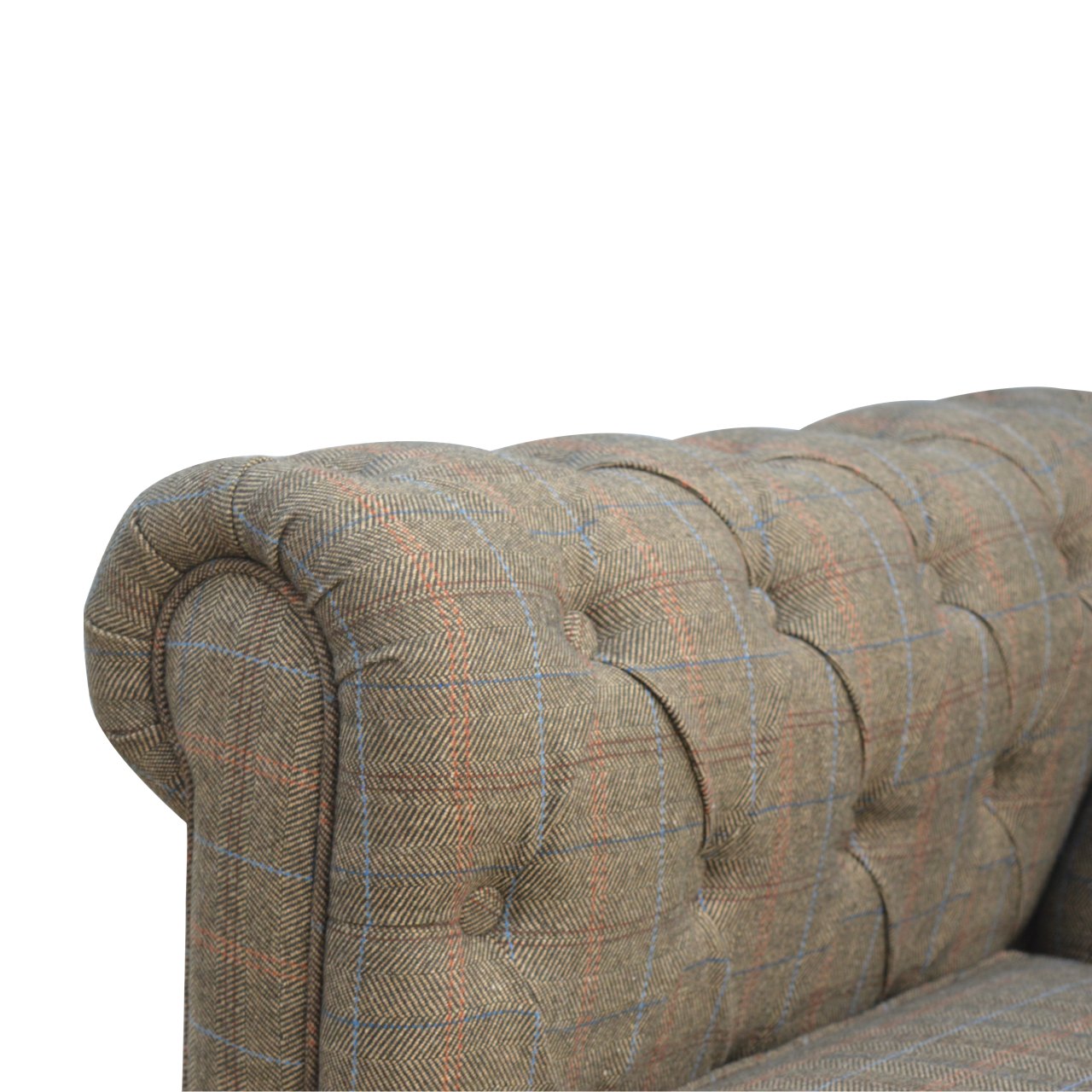 Multi Tweed 3 Seat Chesterfield