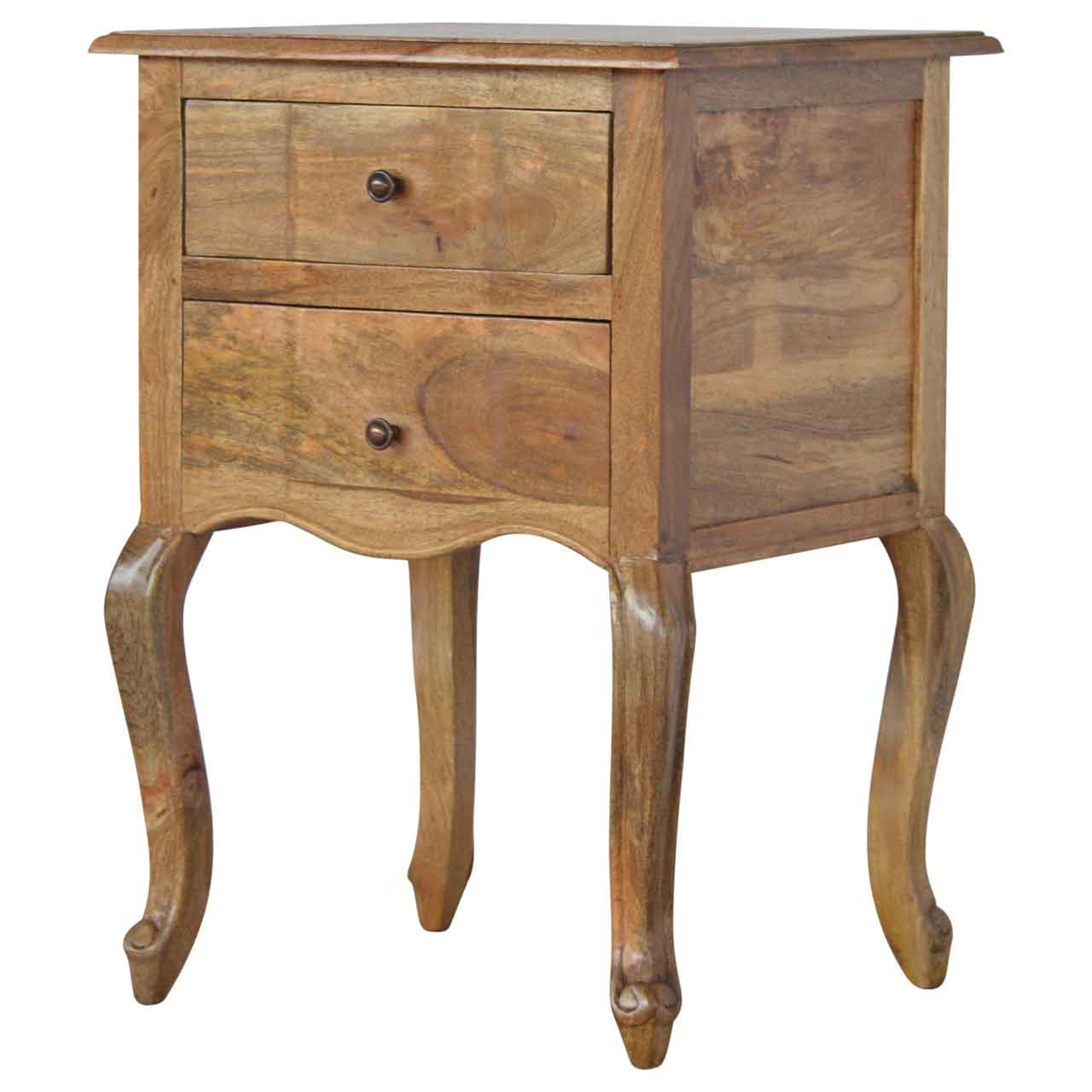 French Style Bedside with 2 Drawers