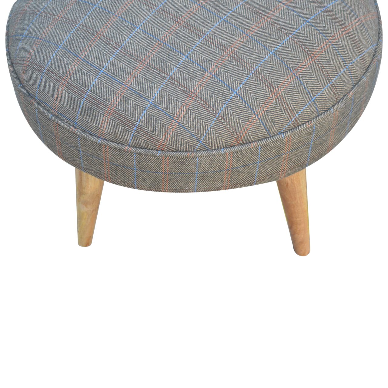 Multi Tweed Nordic Style Footstool