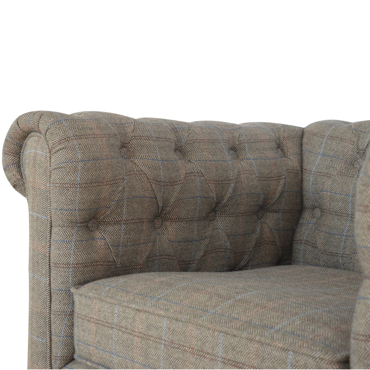 Chesterfield Multi Tweed Armchair