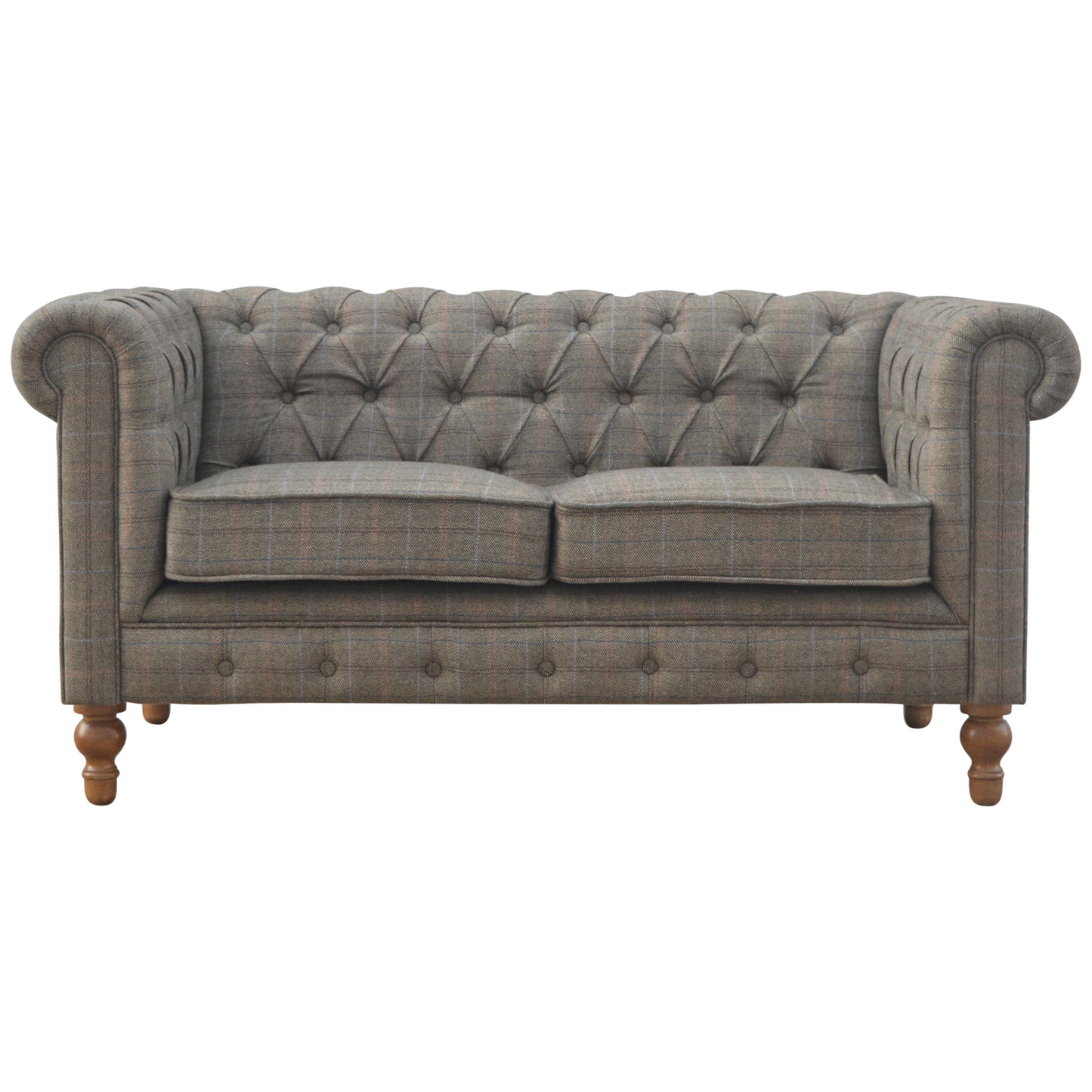 Multi Tweed 2 Seat Chesterfield