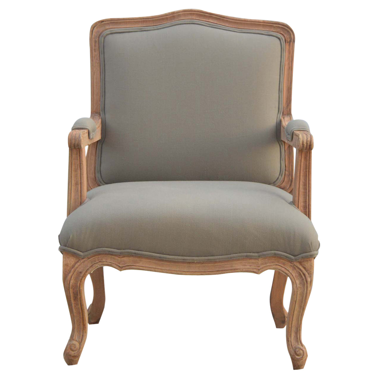 French Style Upholstered Armchair