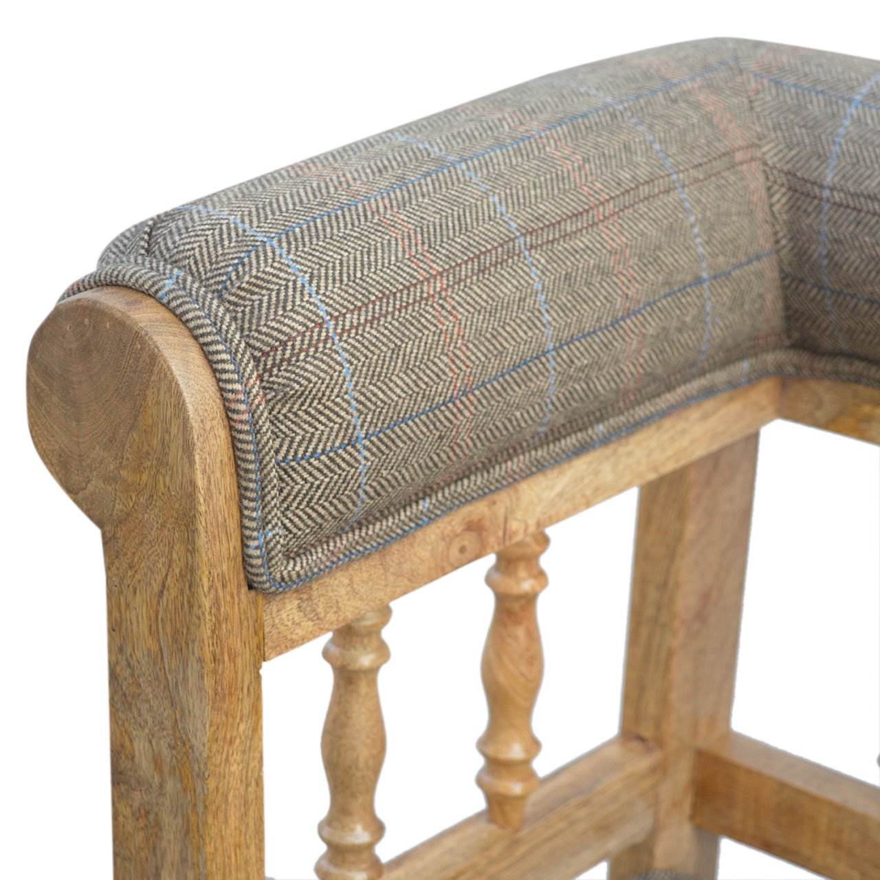 Multi Tweed Deep Button Bench