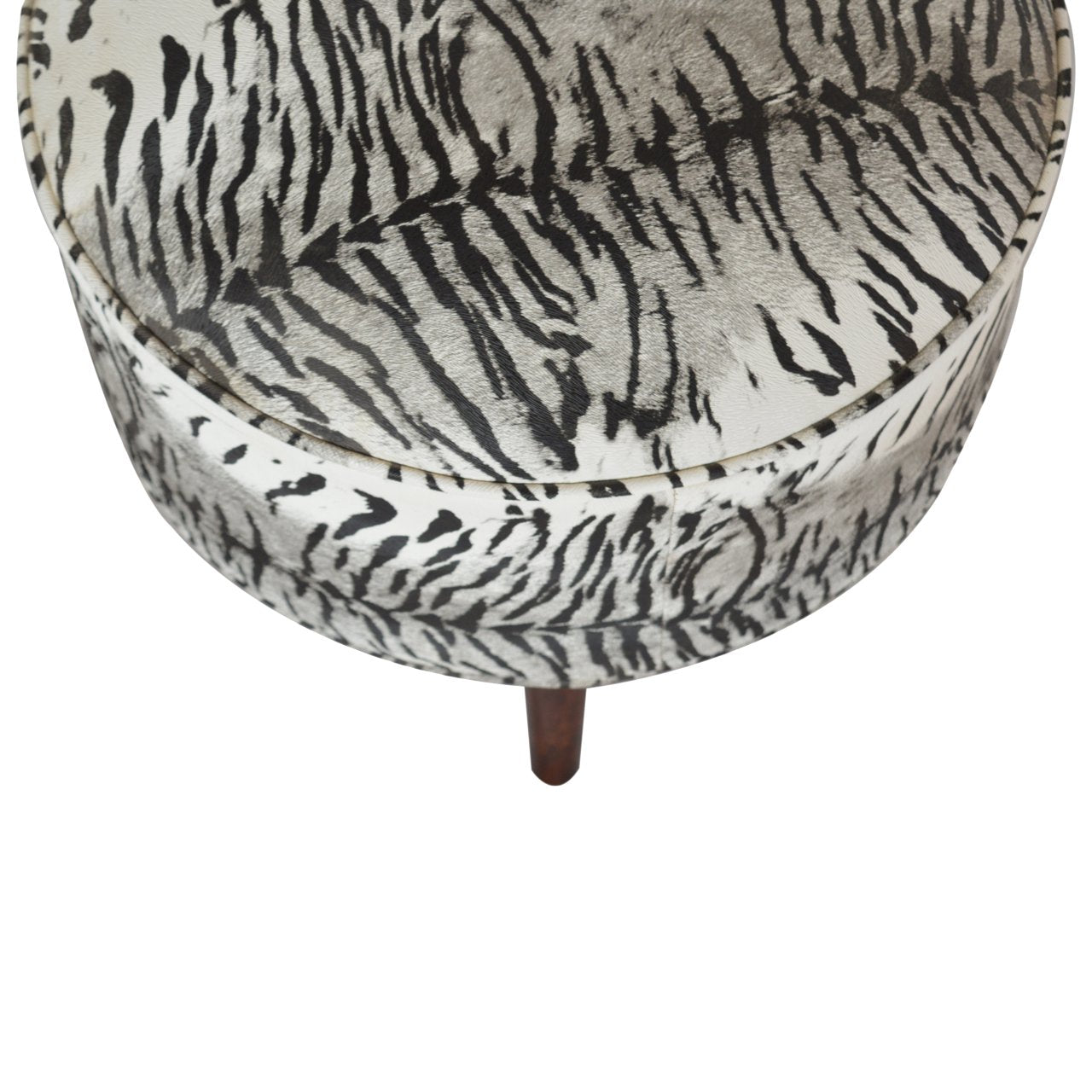 Zebra Print Footstool