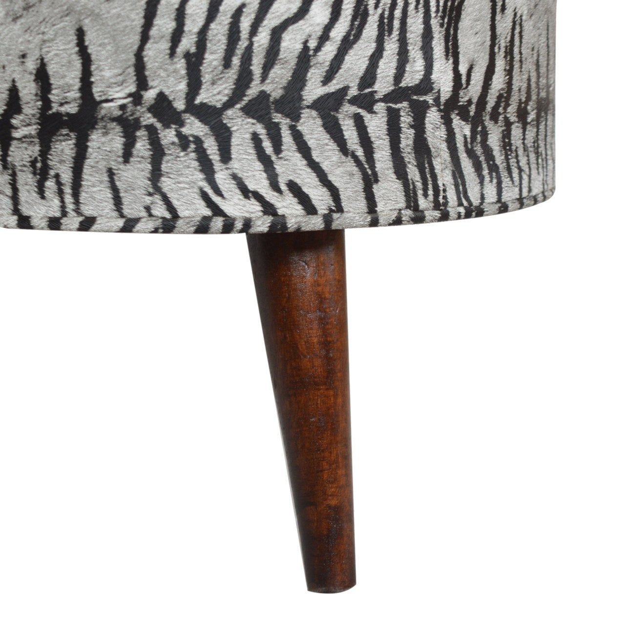 Zebra Print Footstool