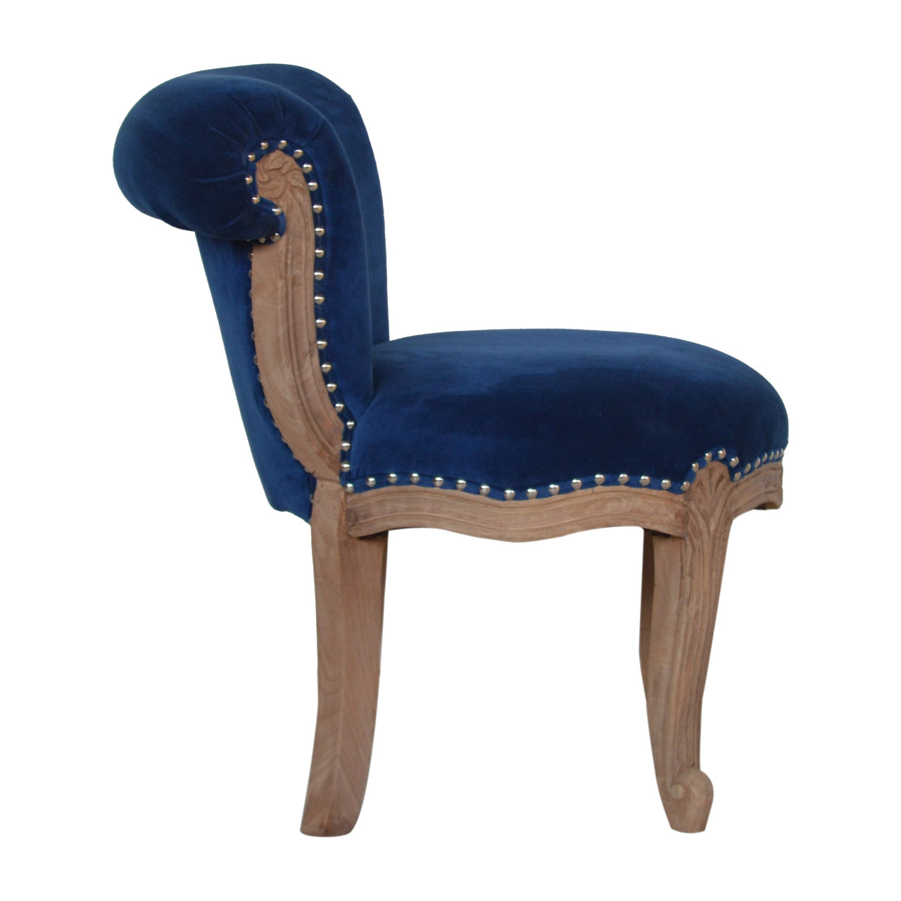 Royal Blue Studded Chair