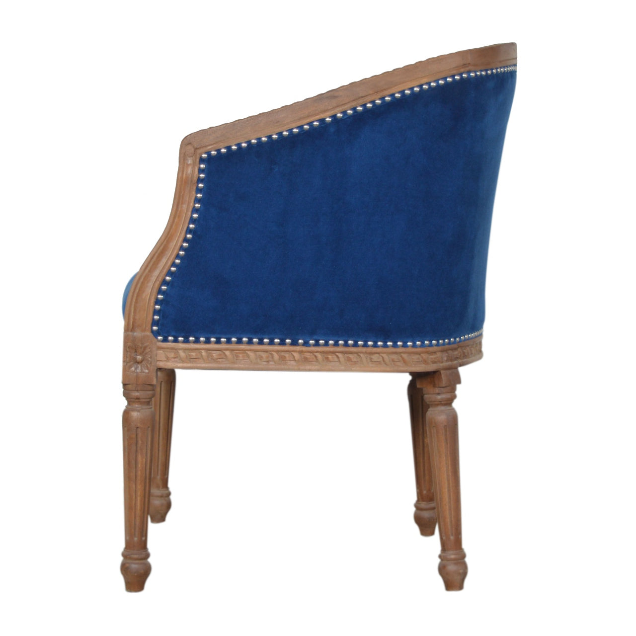 Royal Blue Velvet Occasional Chair