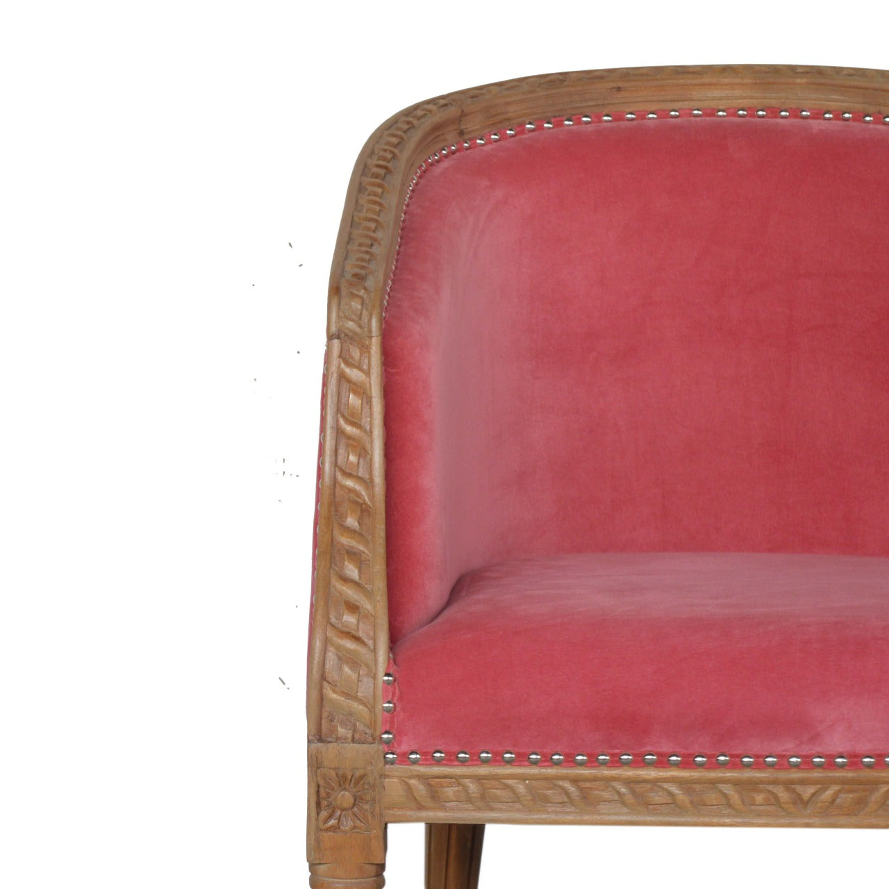 Pink Velvet Occasional Chair