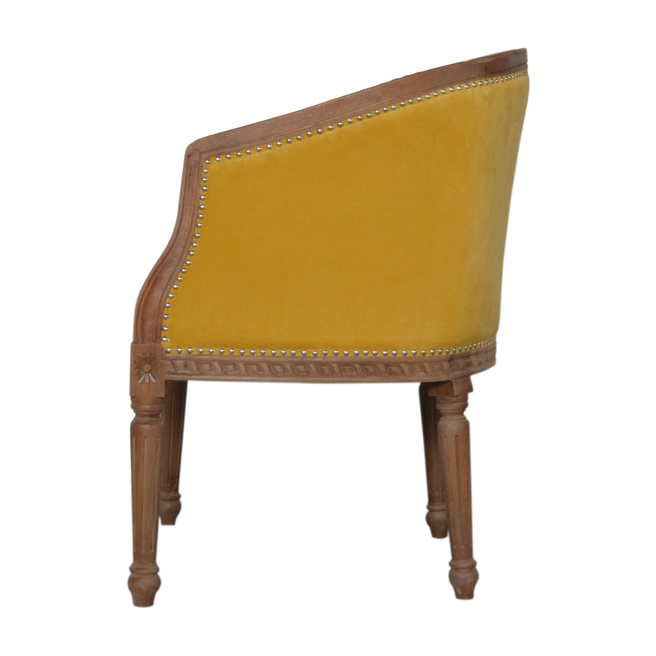 Mustard Velvet Occasional Chair