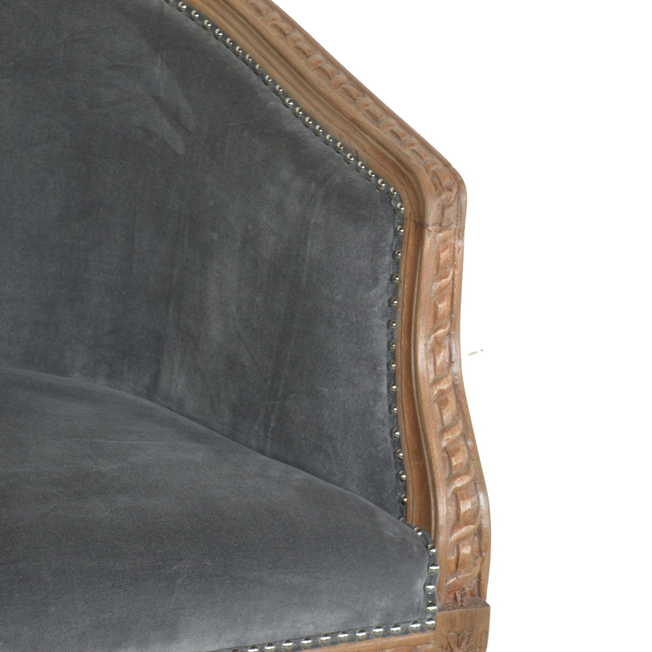 Grey Velvet Occasional Chair