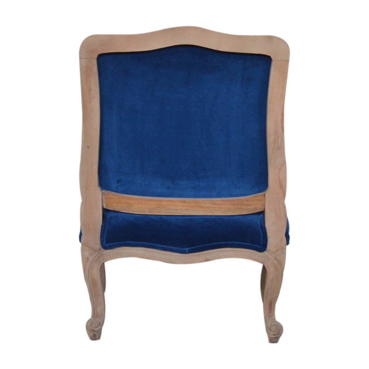 Royal Blue Velvet French Chair