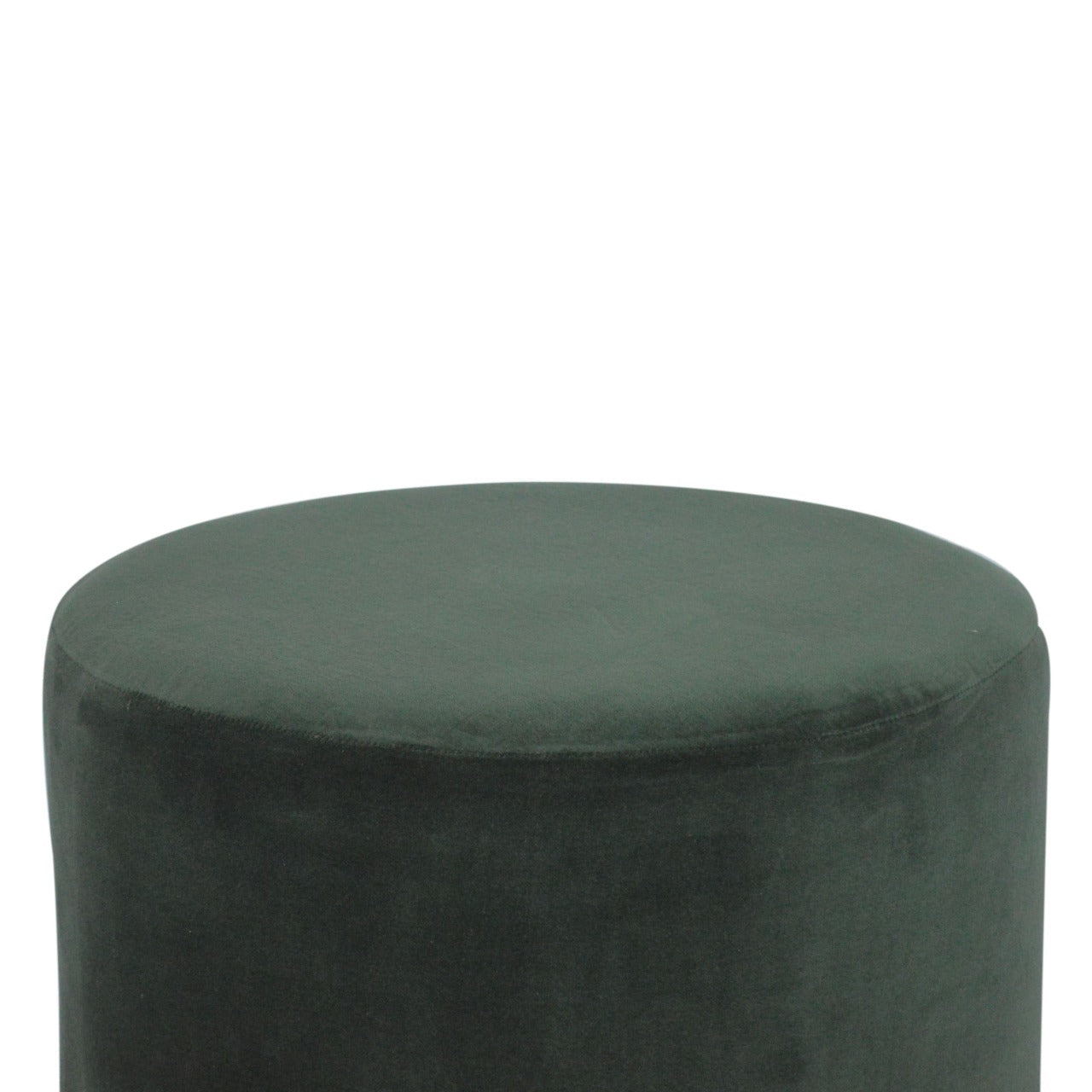 Emerald Velvet Gold Footstool