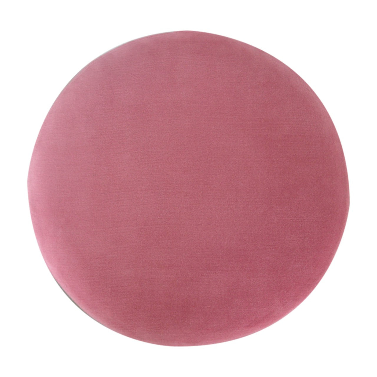 Pink Velvet Wooden Footstool