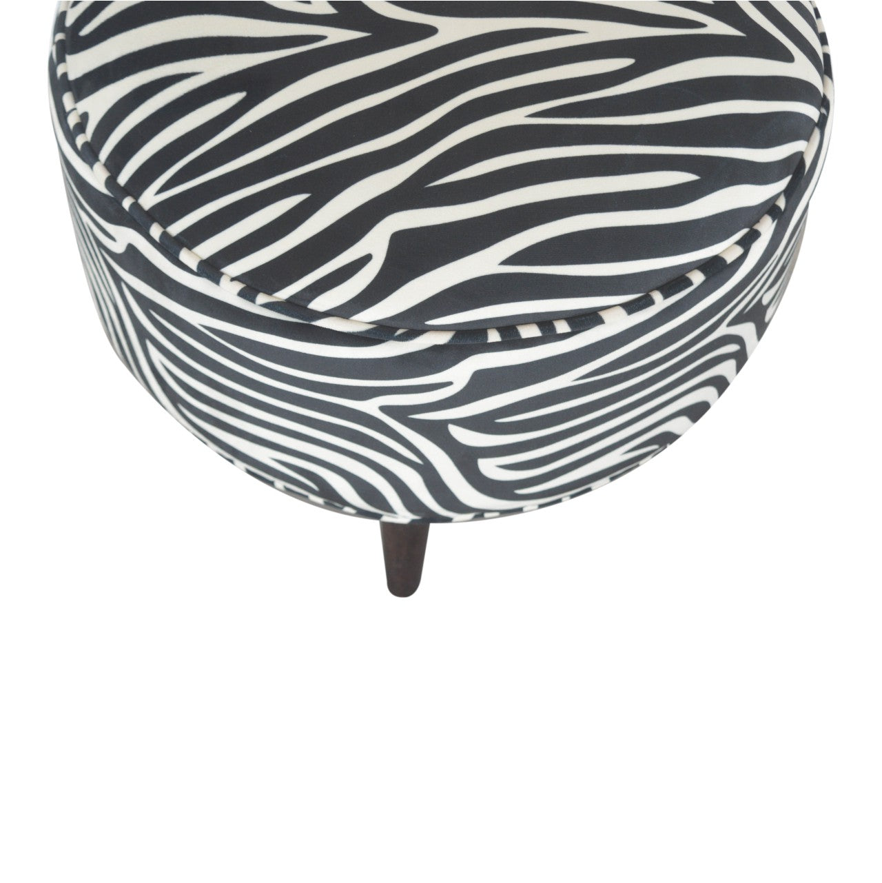 Zebra Nordic Style Footstool