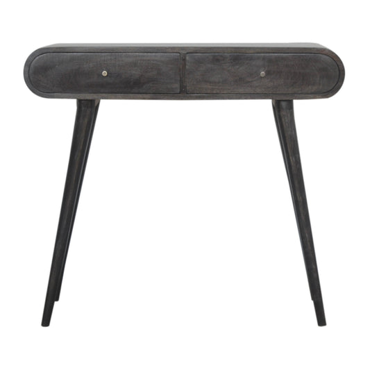 Ash Black Curve Console Table