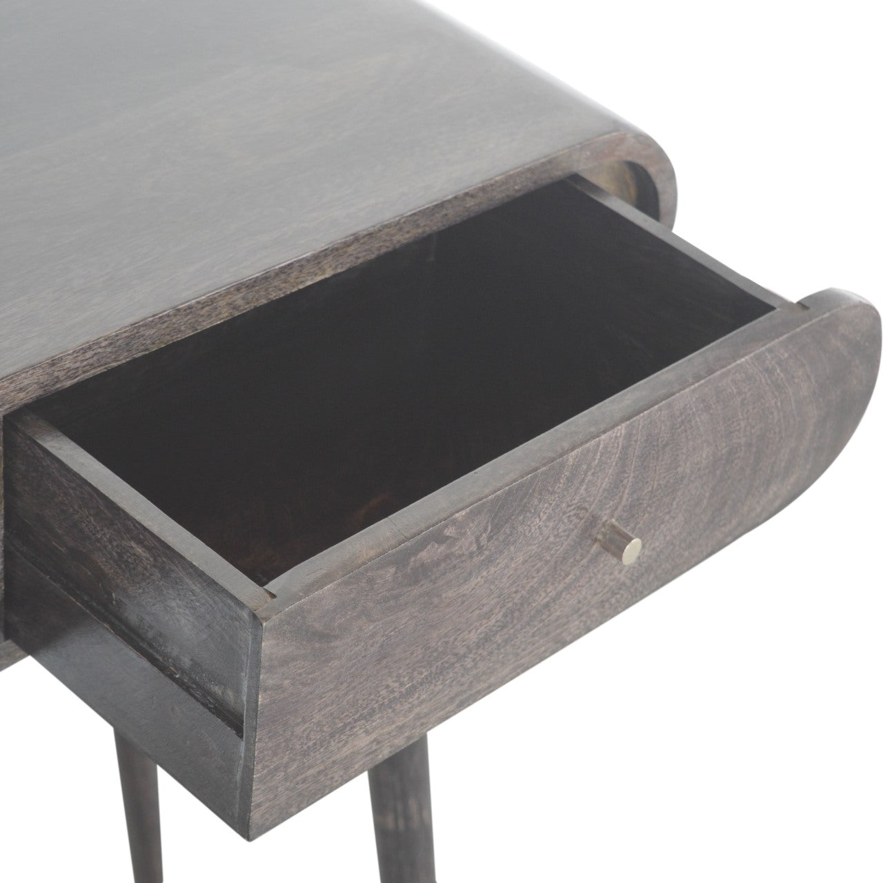 Ash Black Curve Console Table