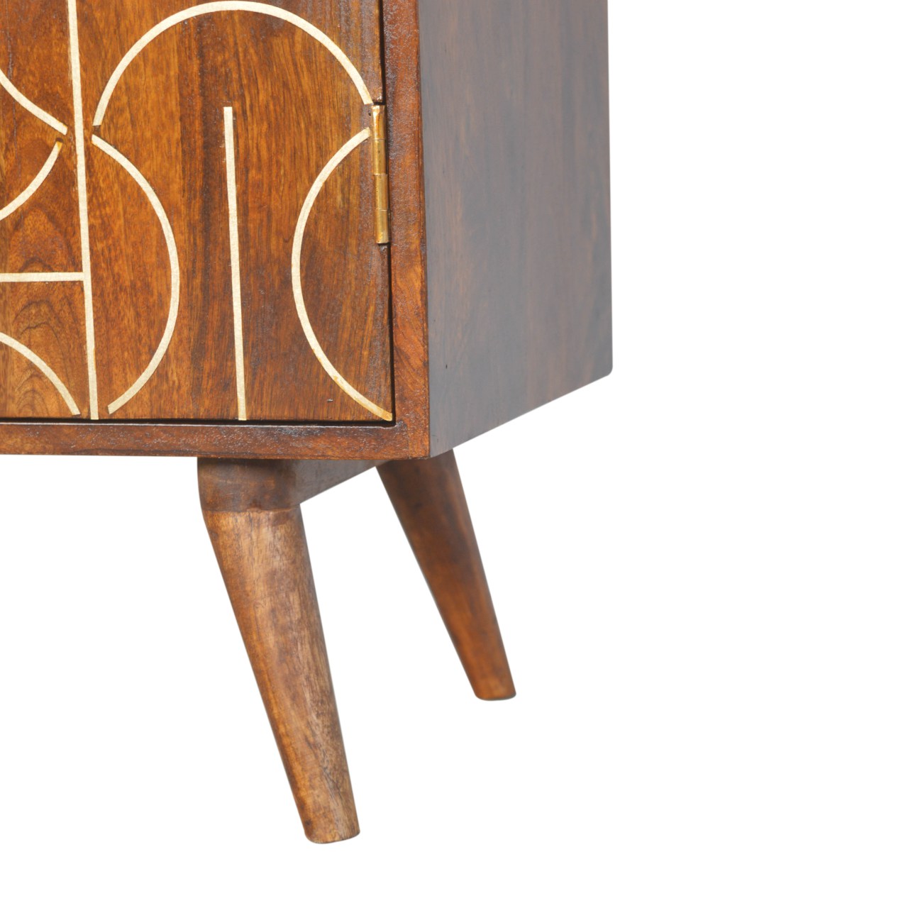 Chestnut Inlay Abstract Cabinet