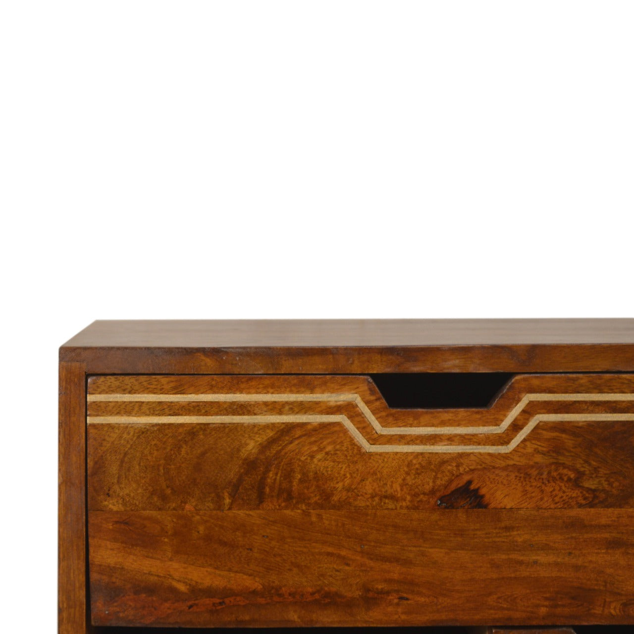 Multi Drawer Chestnut Bedside