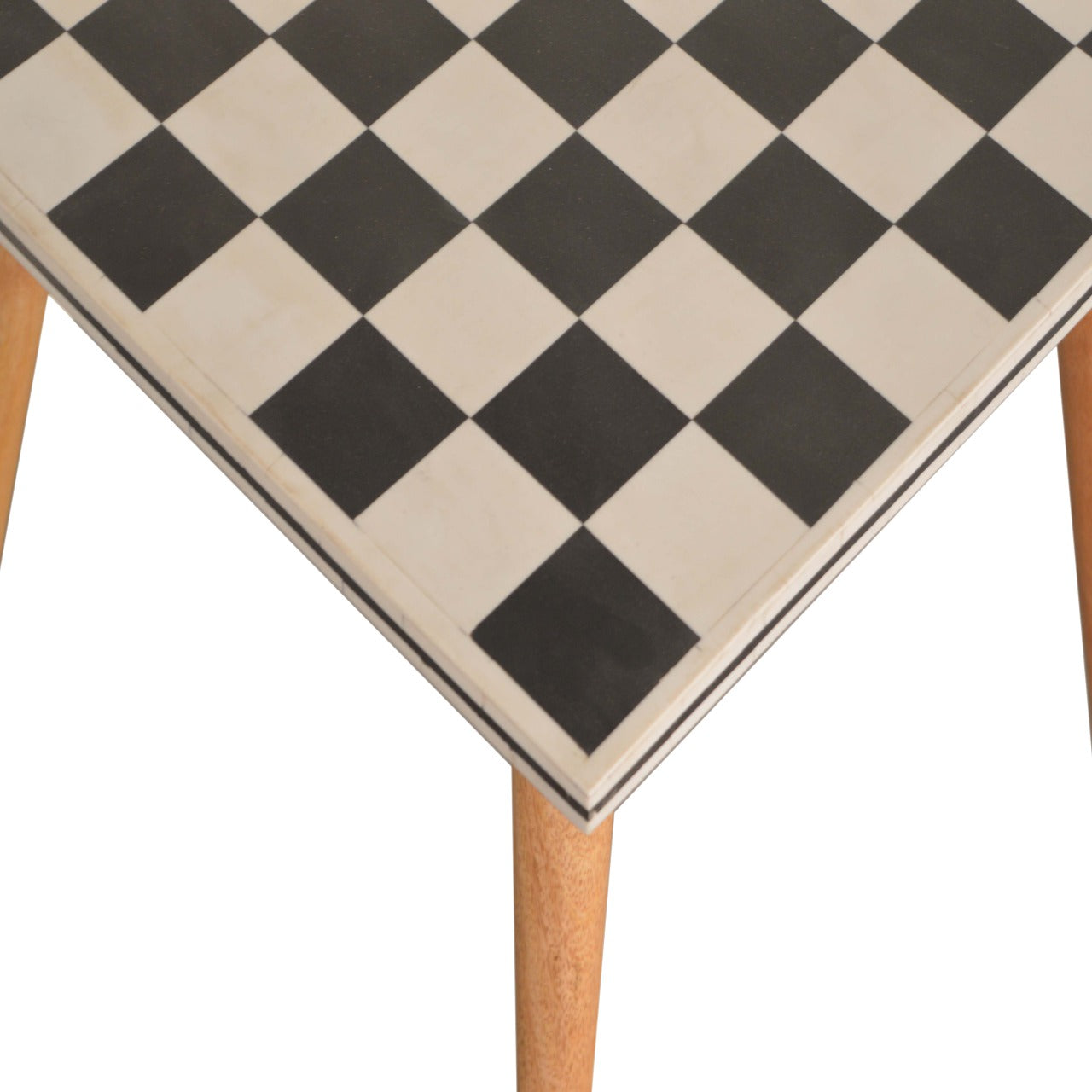 Checkered End Table