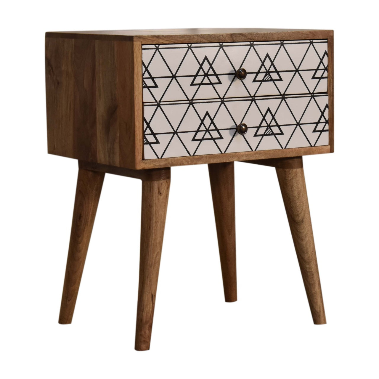 Triangular Printed Bedside