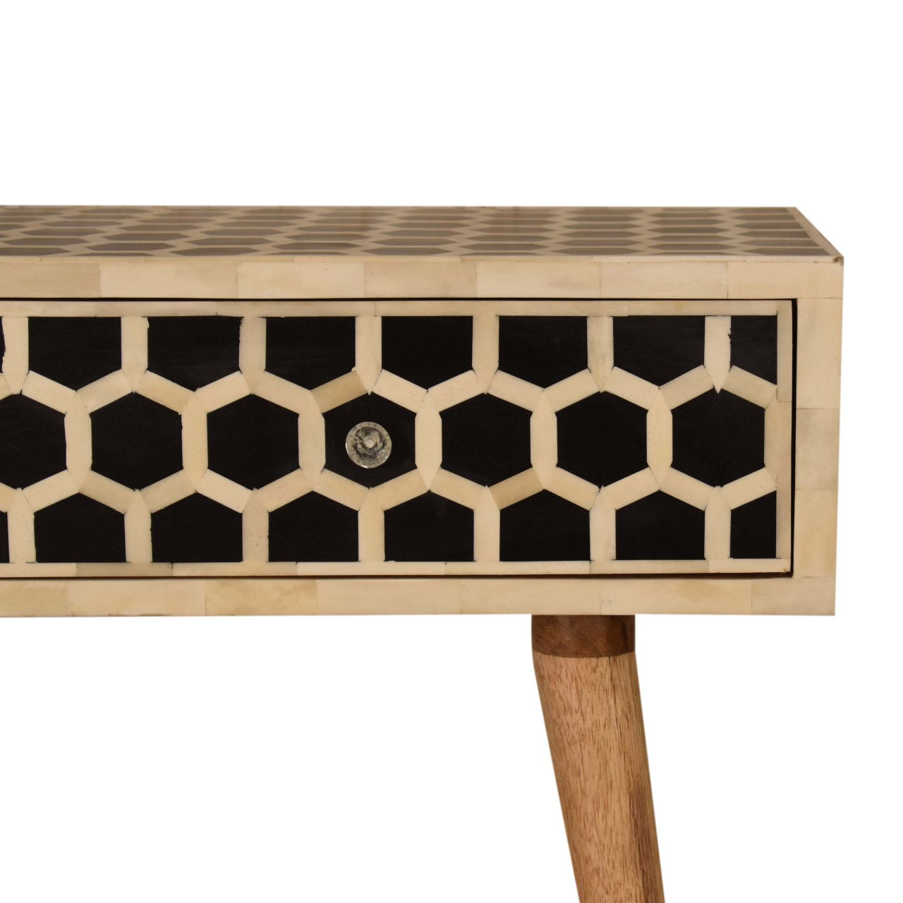 Honeycomb Bone Inlay Console Table