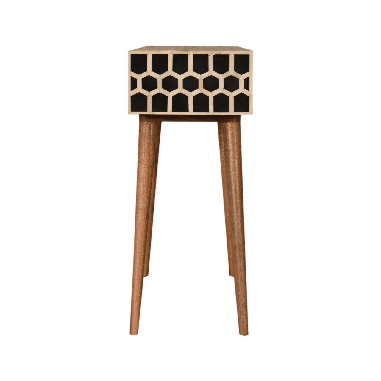 Honeycomb Bone Inlay Console Table