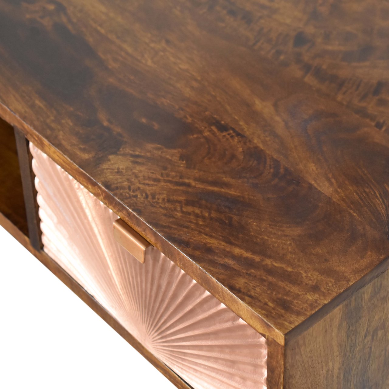 Manila Rose Gold Writing Desk