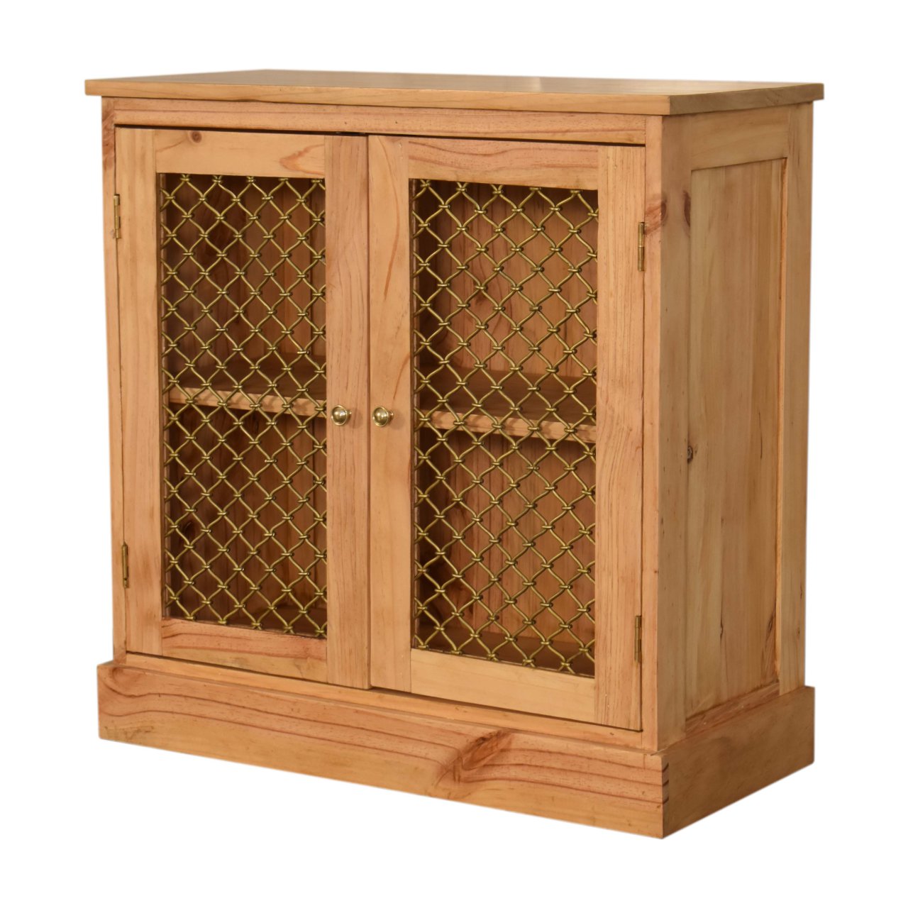 Caged Pine Cabinet