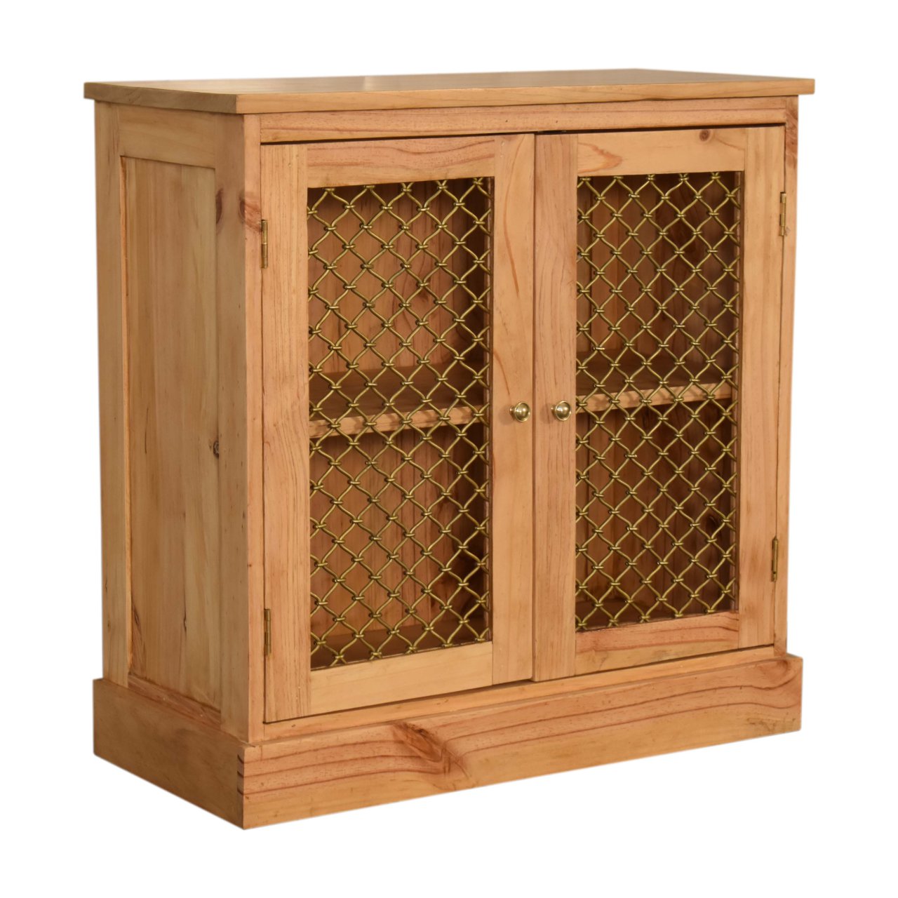 Caged Pine Cabinet