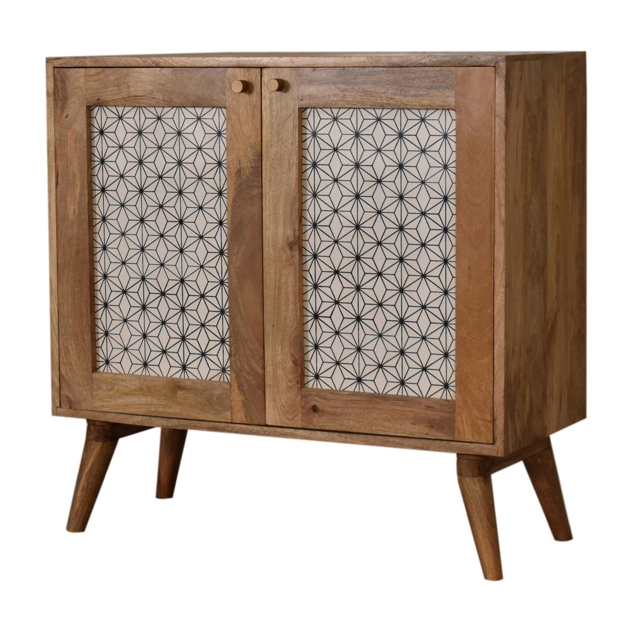 Geometric Screen Printed Cabinet