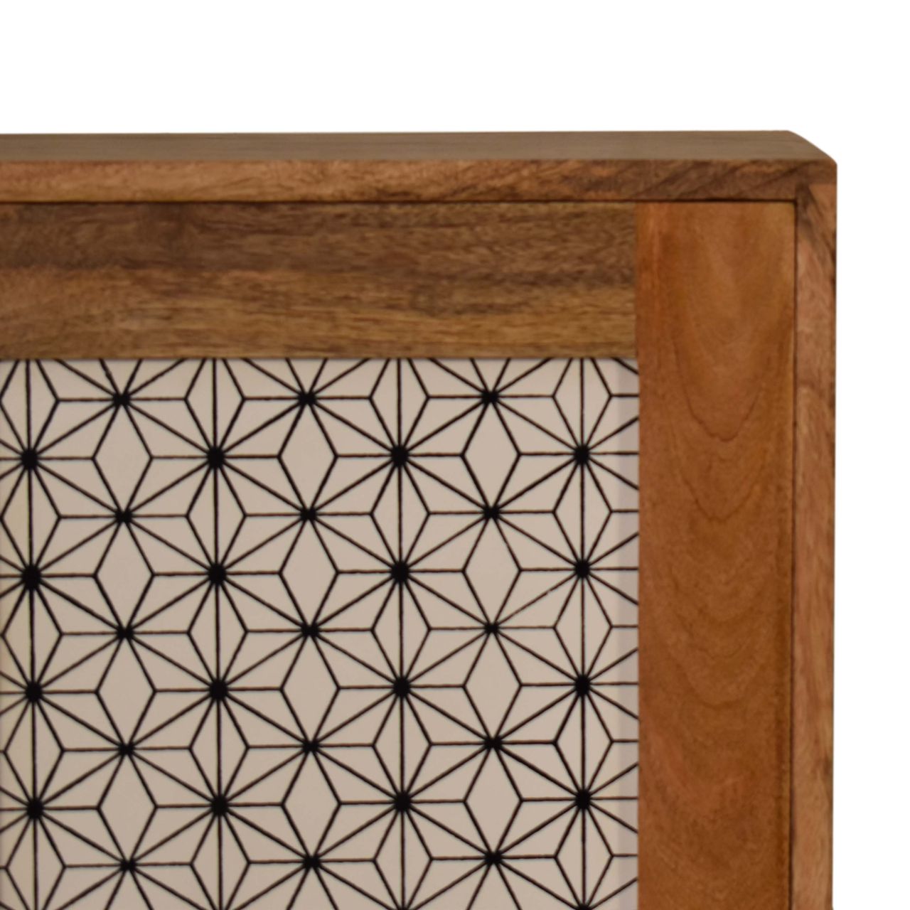 Geometric Screen Printed Cabinet