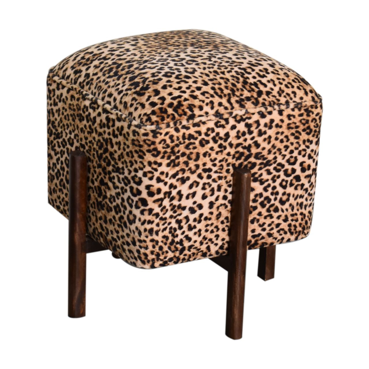 Leopard Footstool