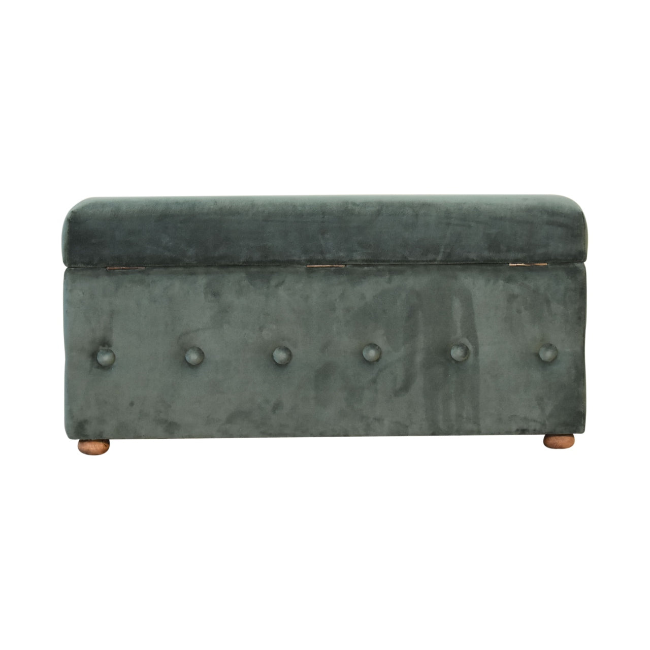 Emerald Velvet Lid-up Ottoman