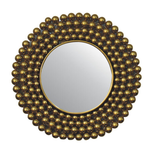 Gold Bubble Mirror Frame