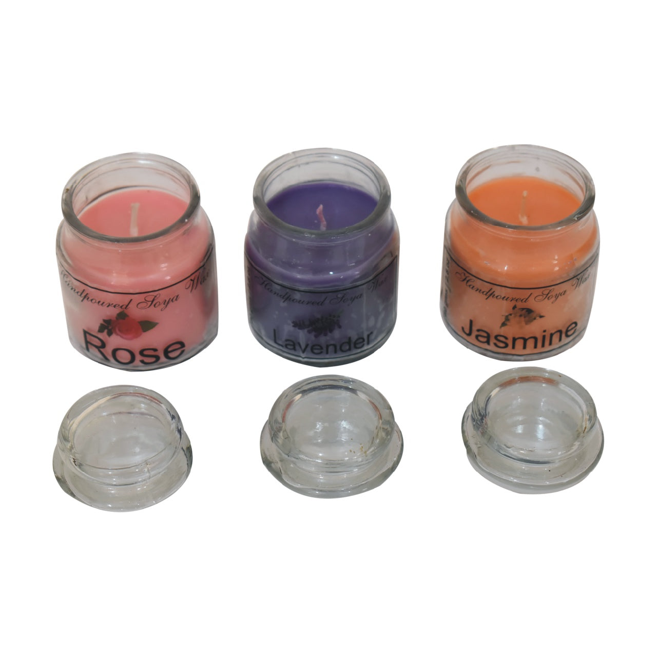 Hourglass Candles (Rose, Lav, Jas)