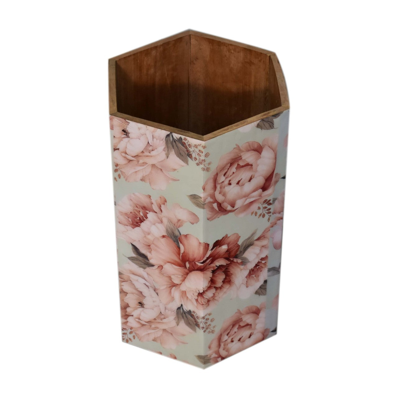 Hexagonal Floral Umbrella Stand