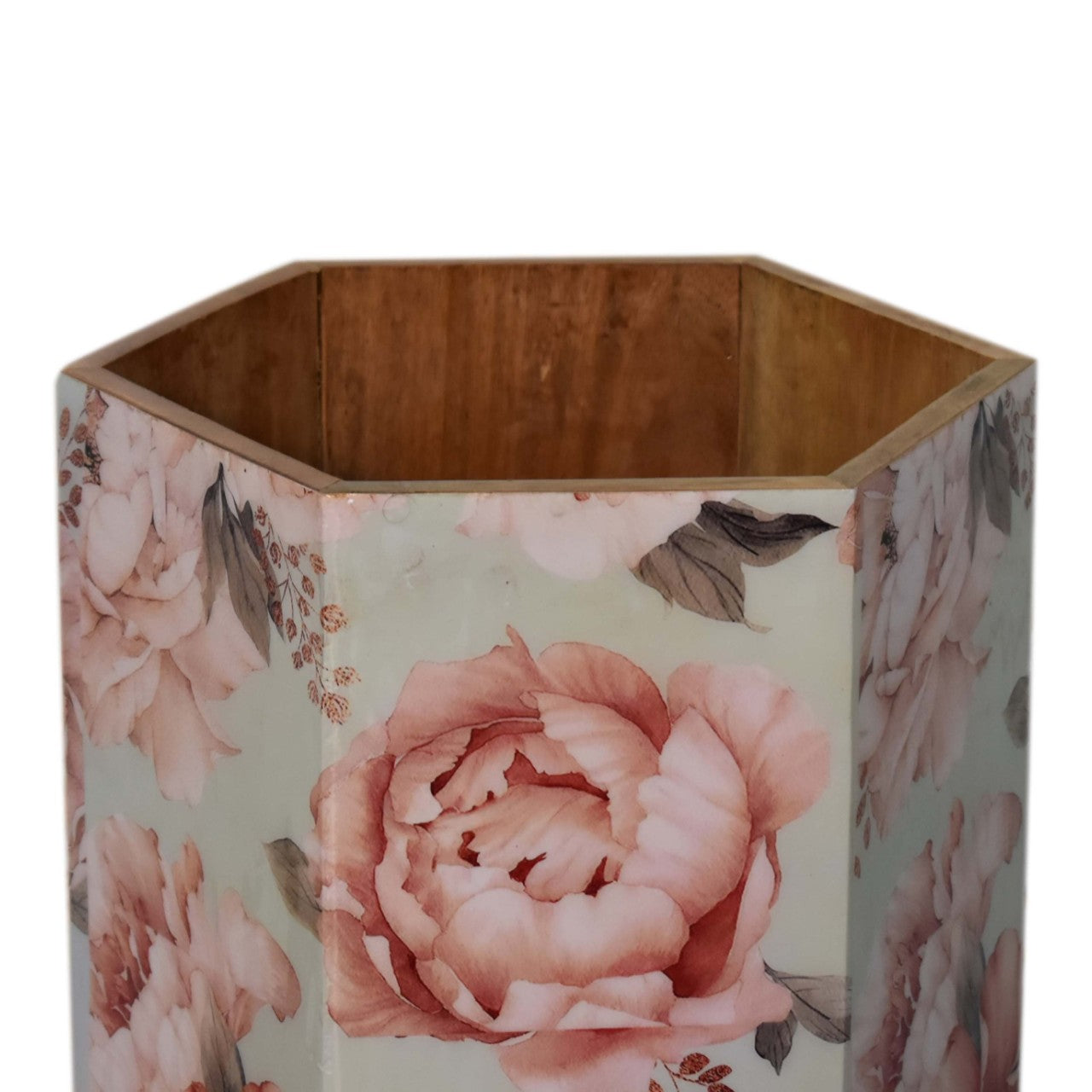 Hexagonal Floral Umbrella Stand