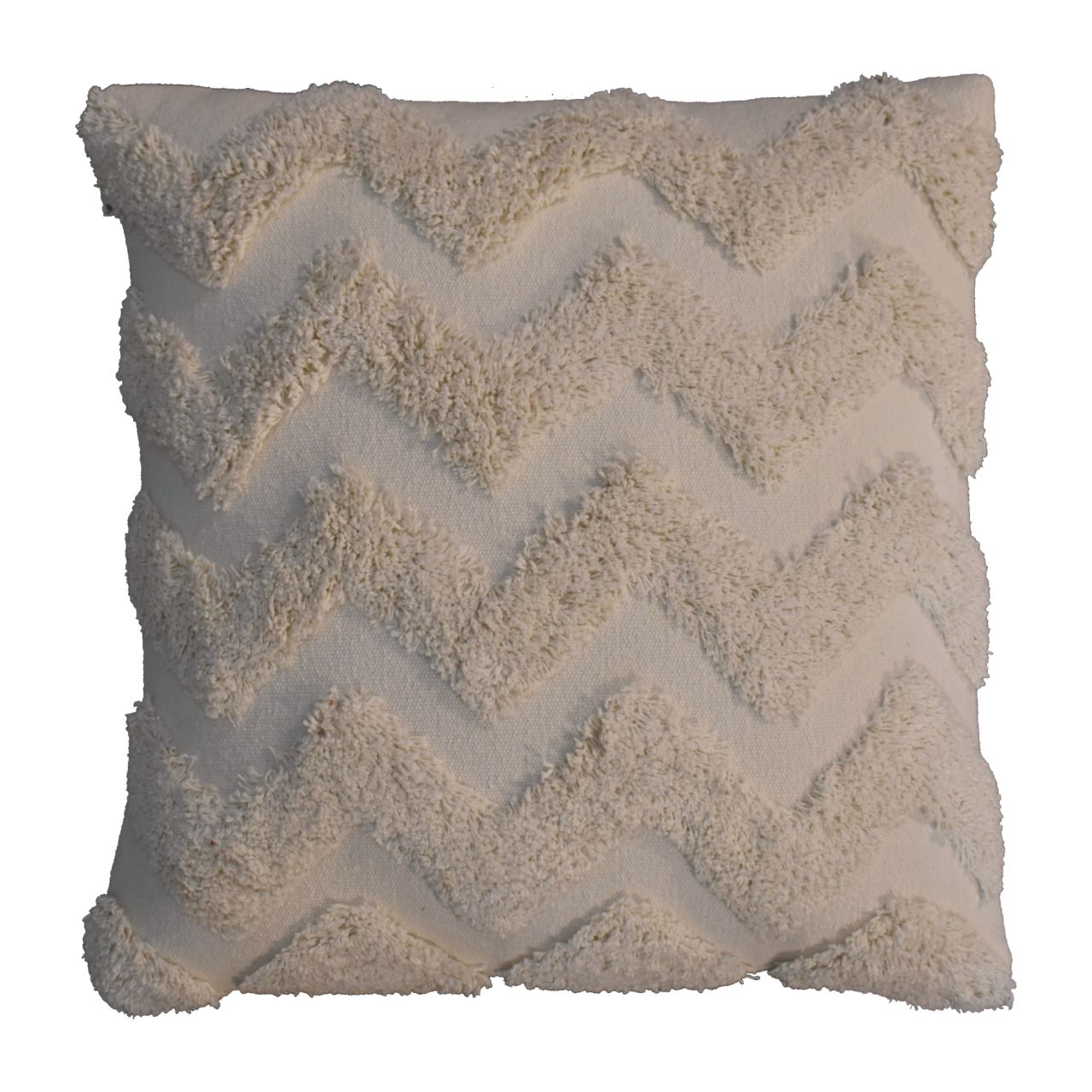 Cream Zig-zag Cushion Set of 2