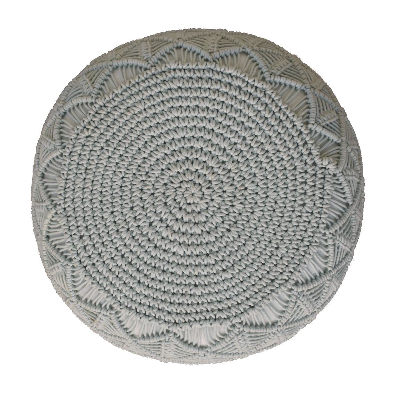 Ansley Sage Green Pouffe