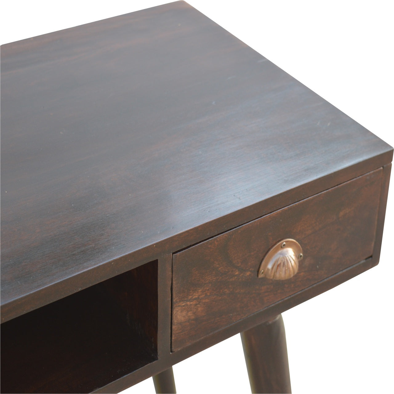 Walnut Open Shelf Writing Desk