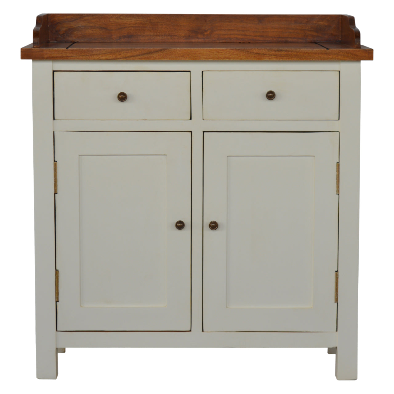 Country Two Tone Kitchen Cabinet