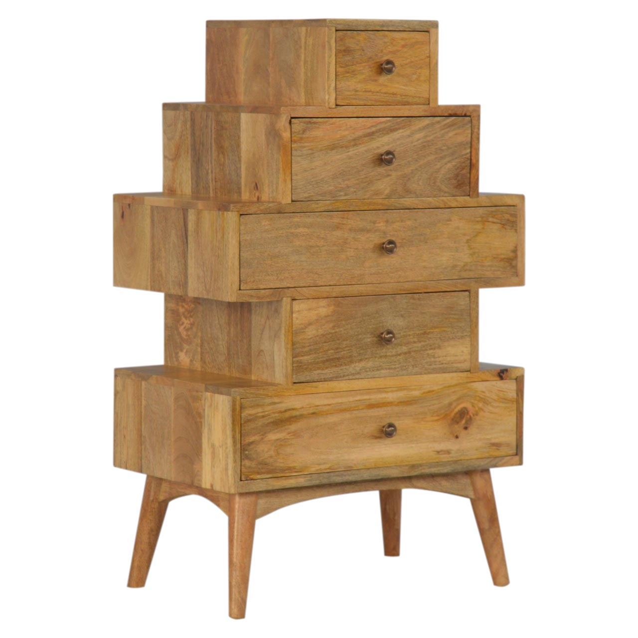 Solid Wood Tower Chest Cabinet