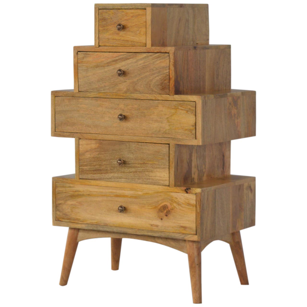 Solid Wood Tower Chest Cabinet