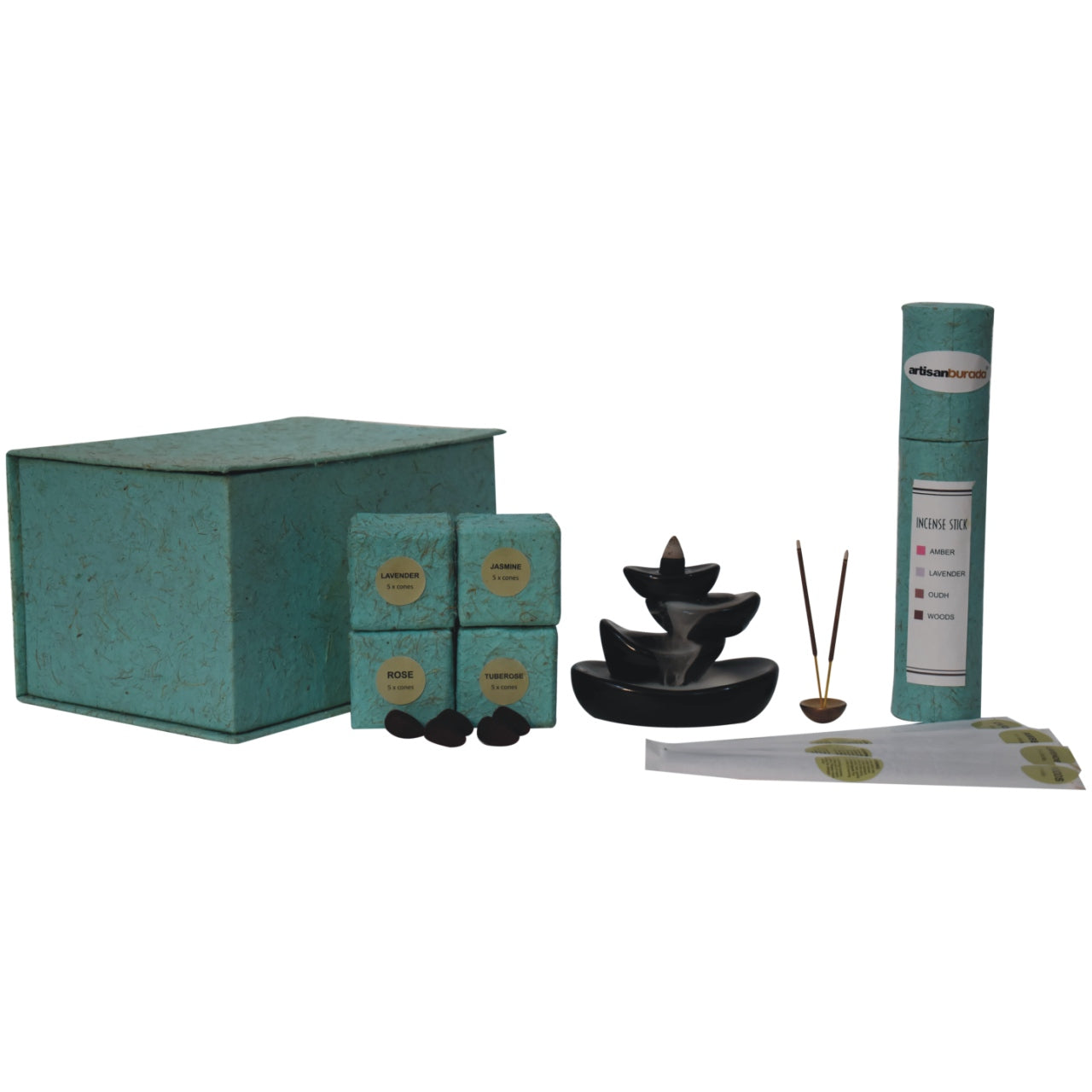 Cupped Fountain Set (Wood)