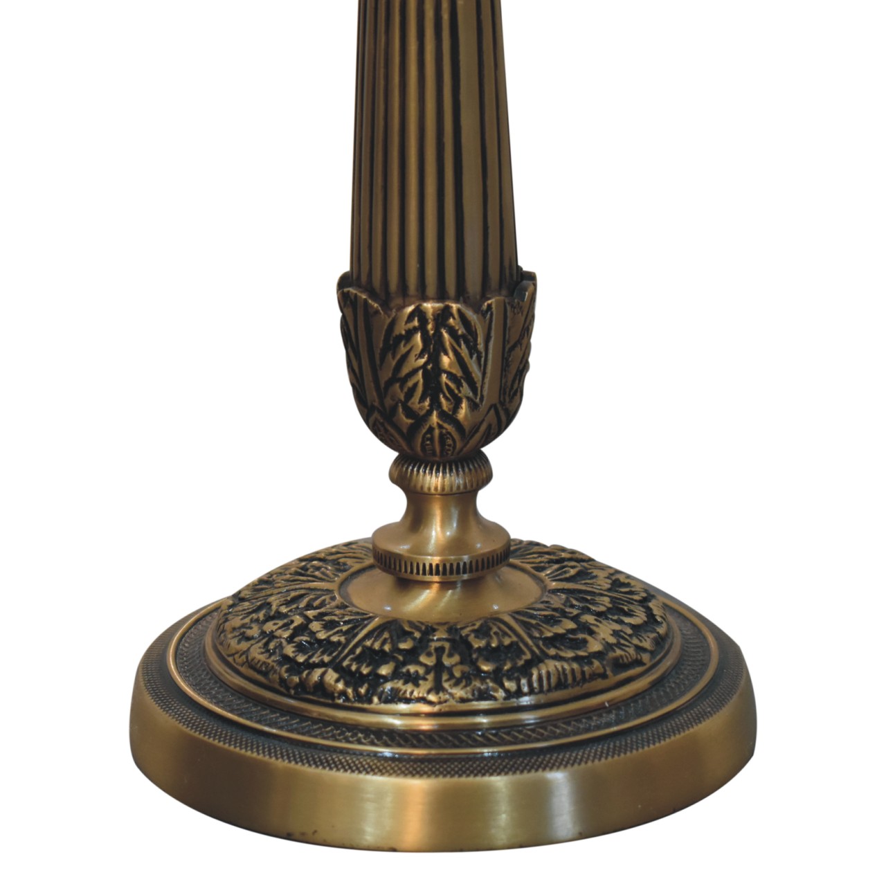 Brass Carved Candle Stand