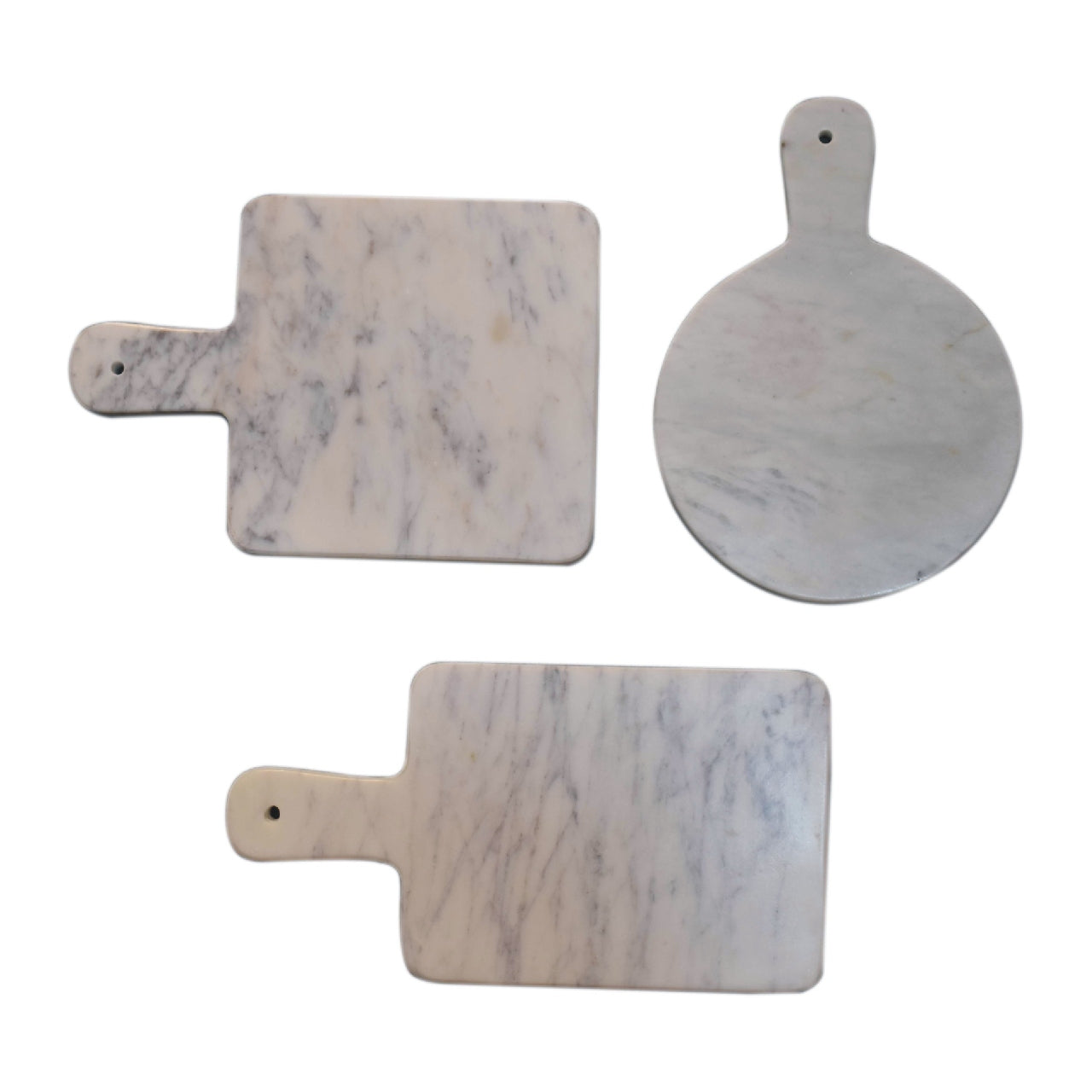 White Marble Chopping Board Set