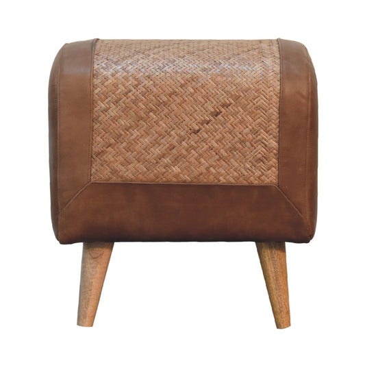 Seagrass Buffalo Square Footstool