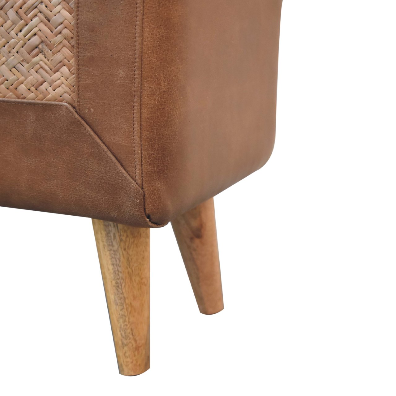 Seagrass Buffalo Square Footstool