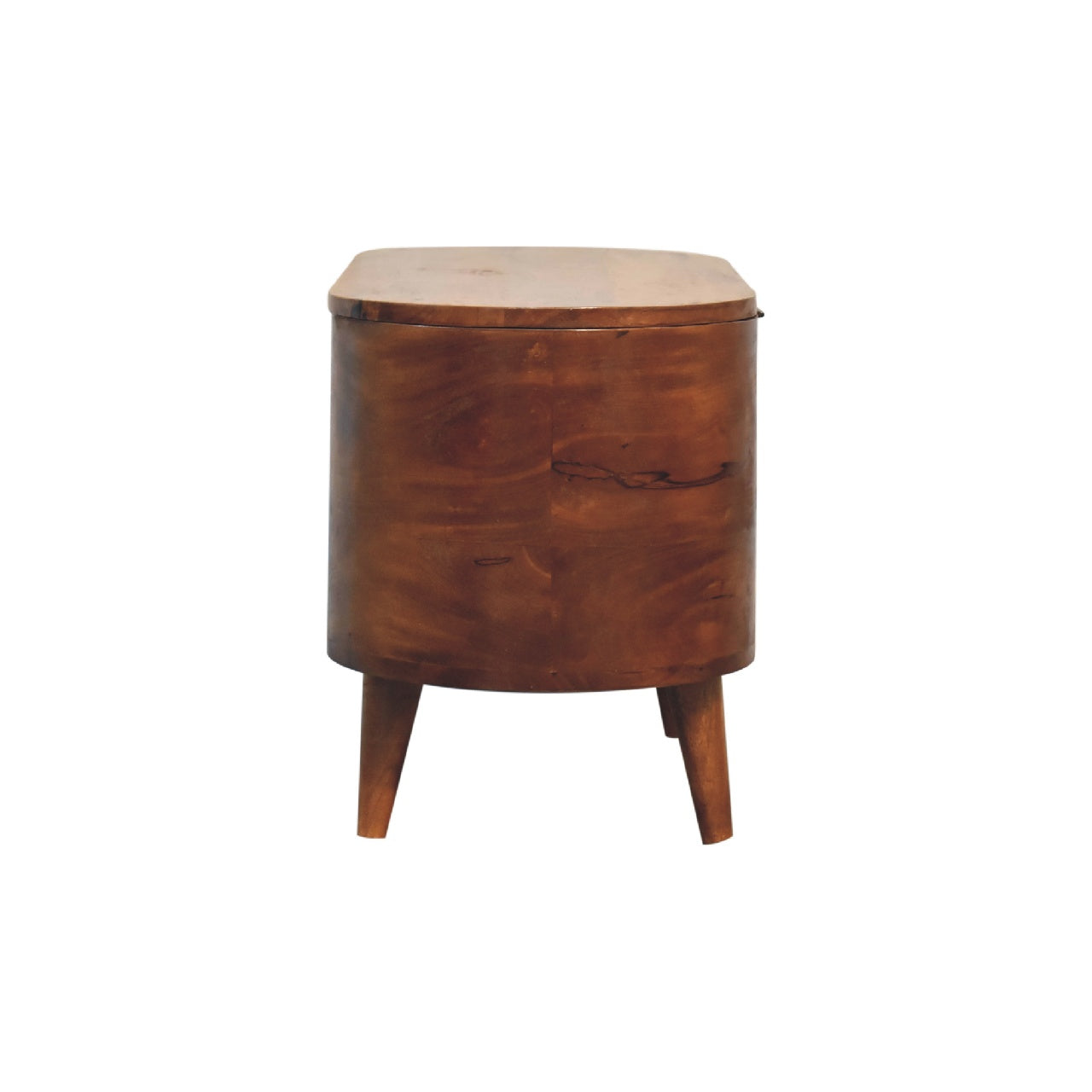 Chestnut Rounded Lid up Blanket Box