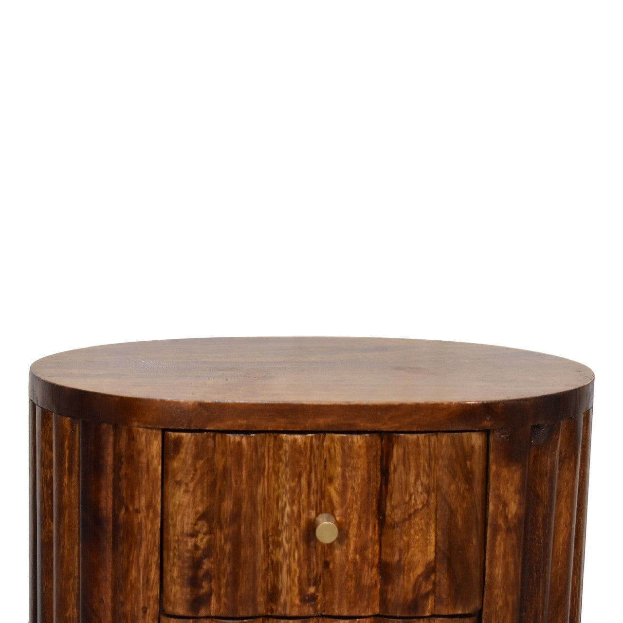 Stripe Chestnut Bedside